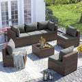 UDPATIO 7 Piece Outdoor Sectional Sofa Set for Your Patio