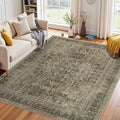 Area Rugs 5x7 Washable Rug for Living Room - Low Pile, Non-Slip