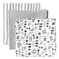 HonestBaby 3-Pack Organic Cotton Swaddle Blankets - Oversized Muslin