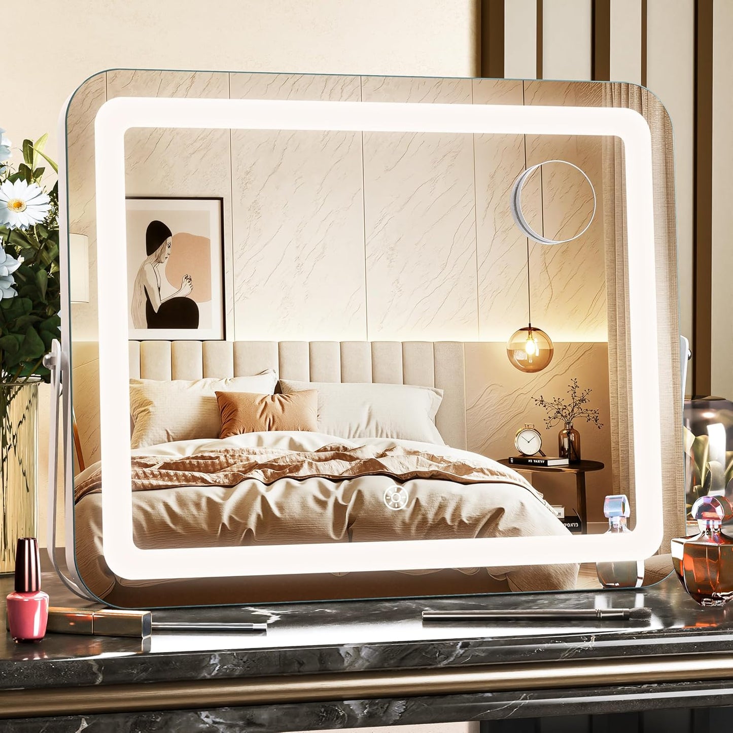 MINISO Vanity Mirror with Lights for Perfect Makeup Application