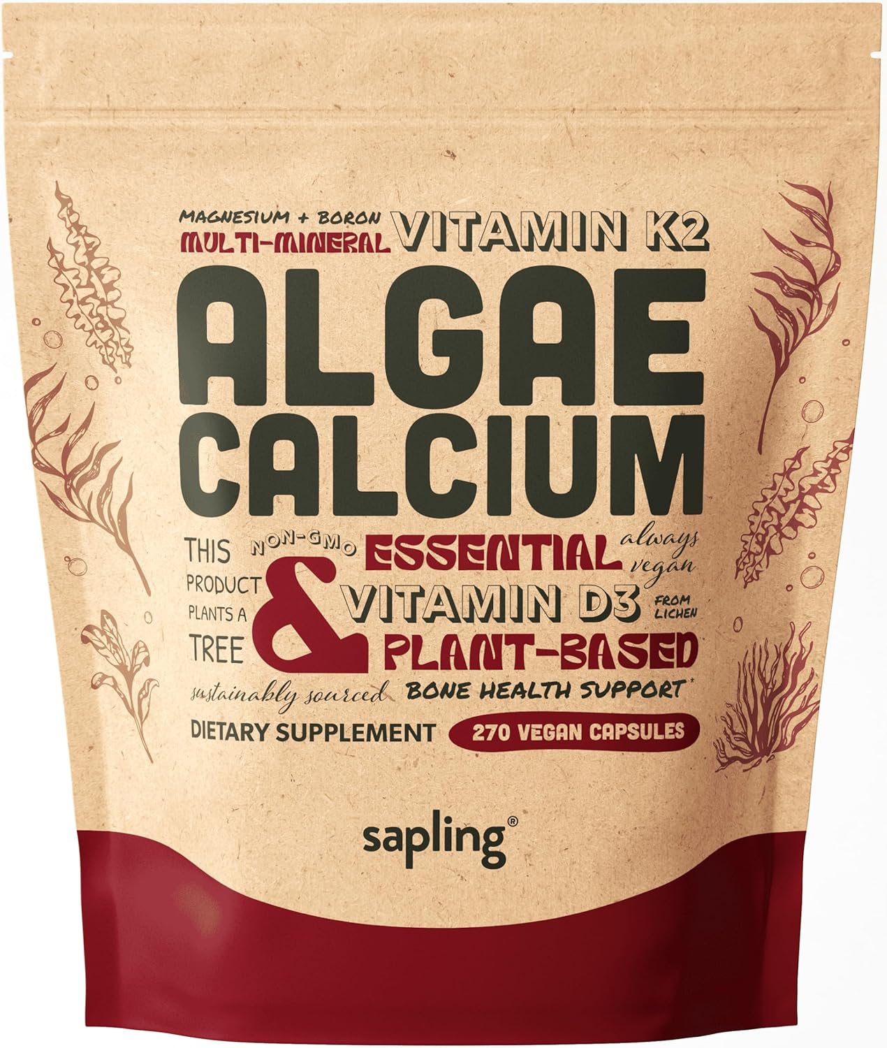 Calcium Supplement with Vitamin K2 & D3 for Bone Strength