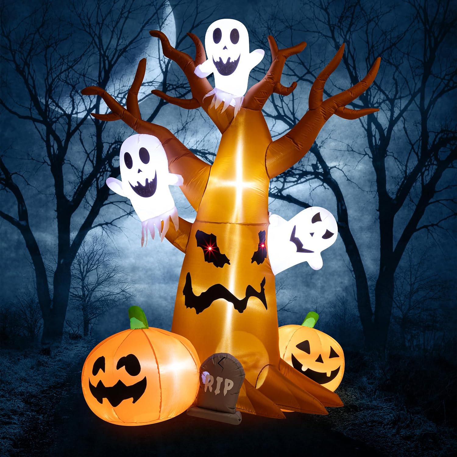 HBlife 8 FT Halloween Inflatables for Spooky Outdoor Decor