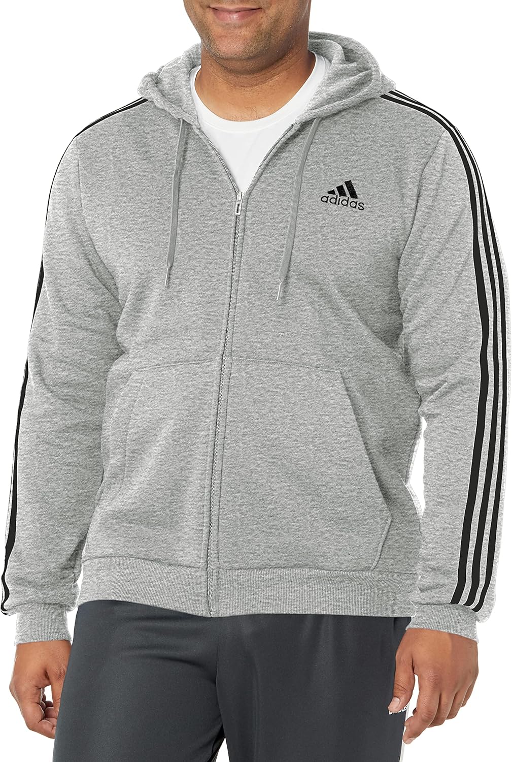 Cozy adidas 3-Stripes Fleece Hoodie