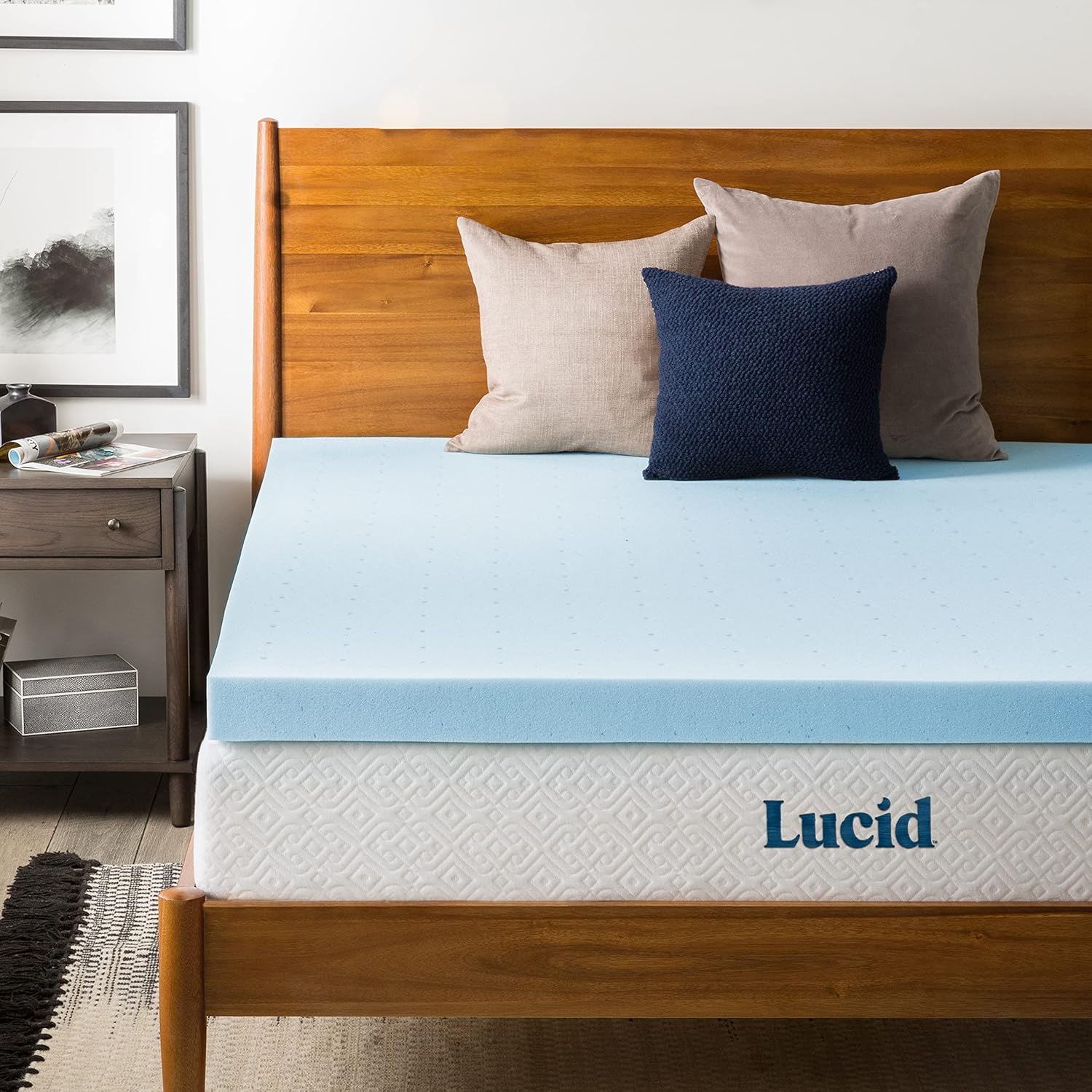 LUCID 3-inch Ventilated Gel Memory Foam Mattress Topper Review