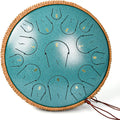 Steel Tongue Drum 14 in 15 Note Hand Pan Drum - Calm, Tuneful C Major
