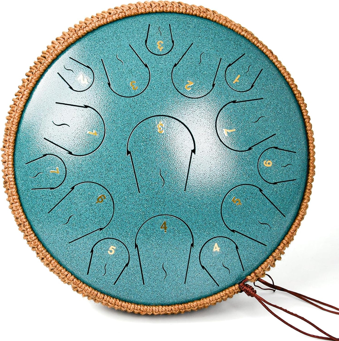 Steel Tongue Drum - 14 Inch 15 Note Hand Pan Drum for All