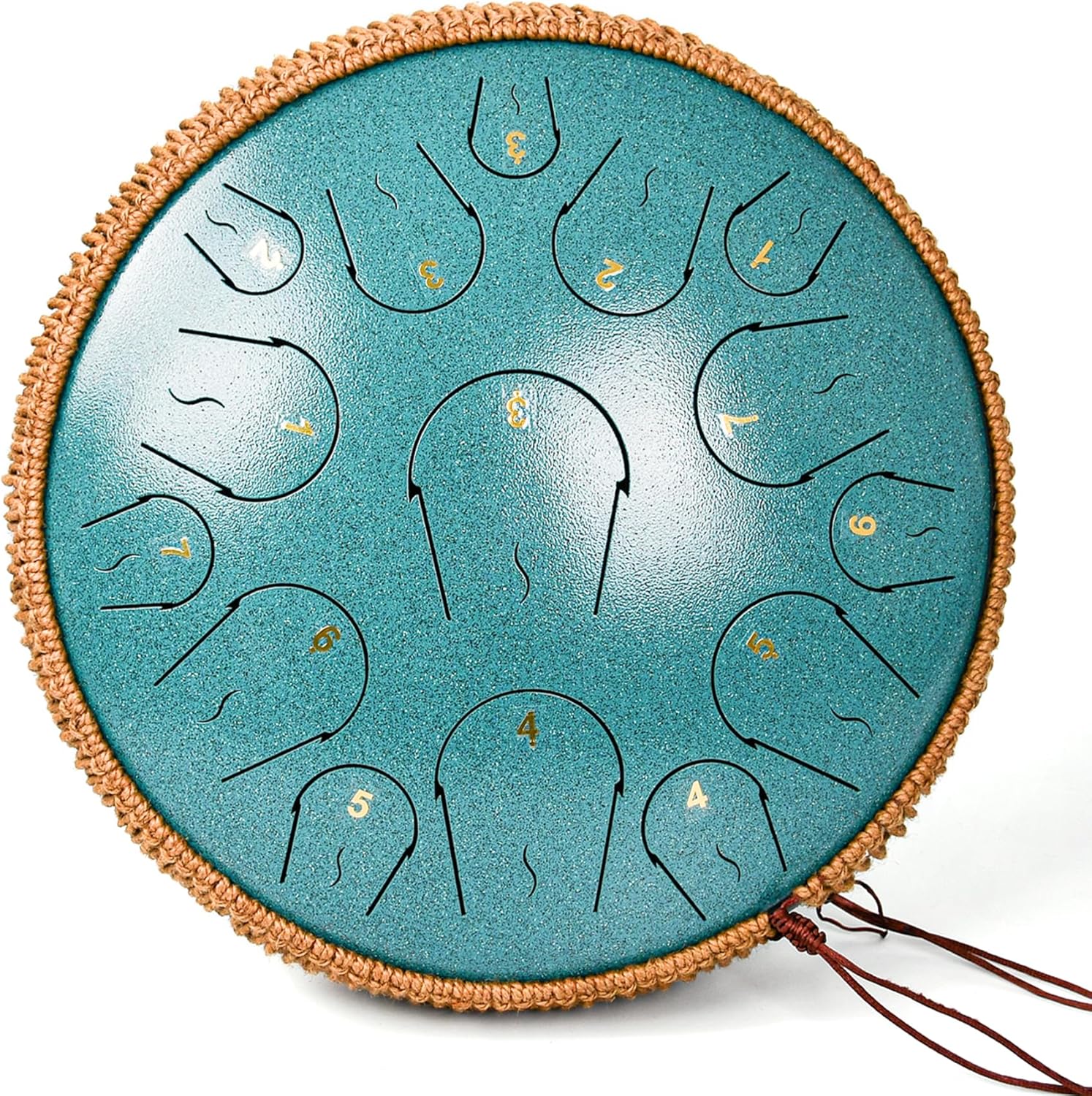 Steel Tongue Drum - 14 Inch 15 Note Hand Pan Drum for All
