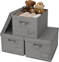 GRANNY SAYS Storage Bins with Lids, 3-Pack - Shelf & Closet Organizers