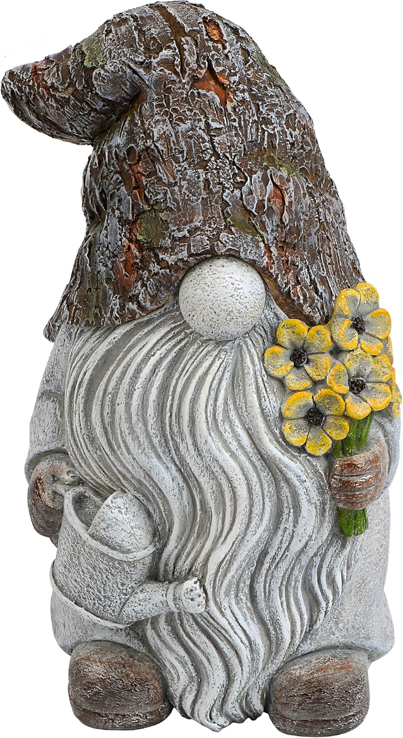 Mood Lab Garden Gnome Key Hider Figurine for Outdoor Decor