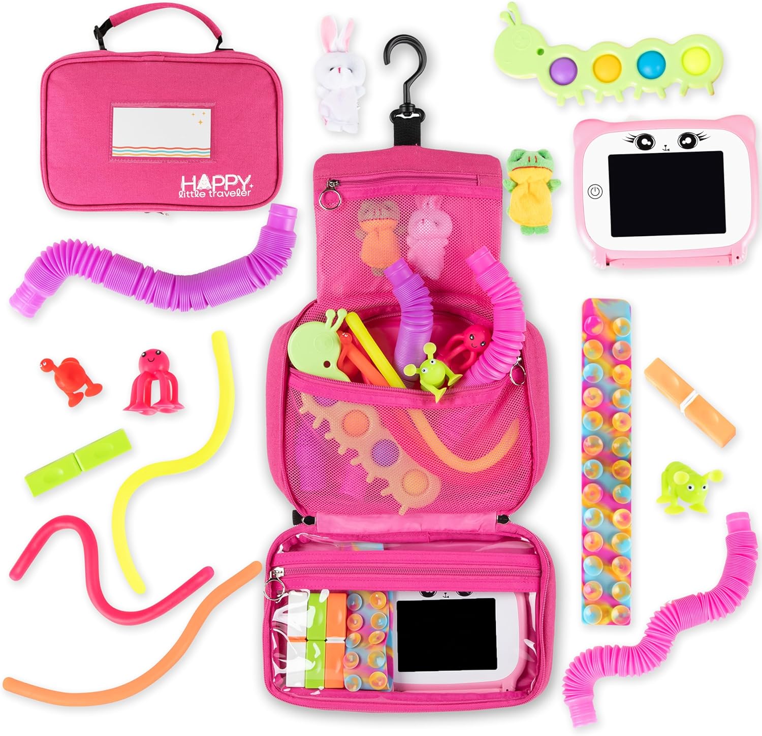 Travel Essentials for Kids - All-in-One Hanging Bag for Fun