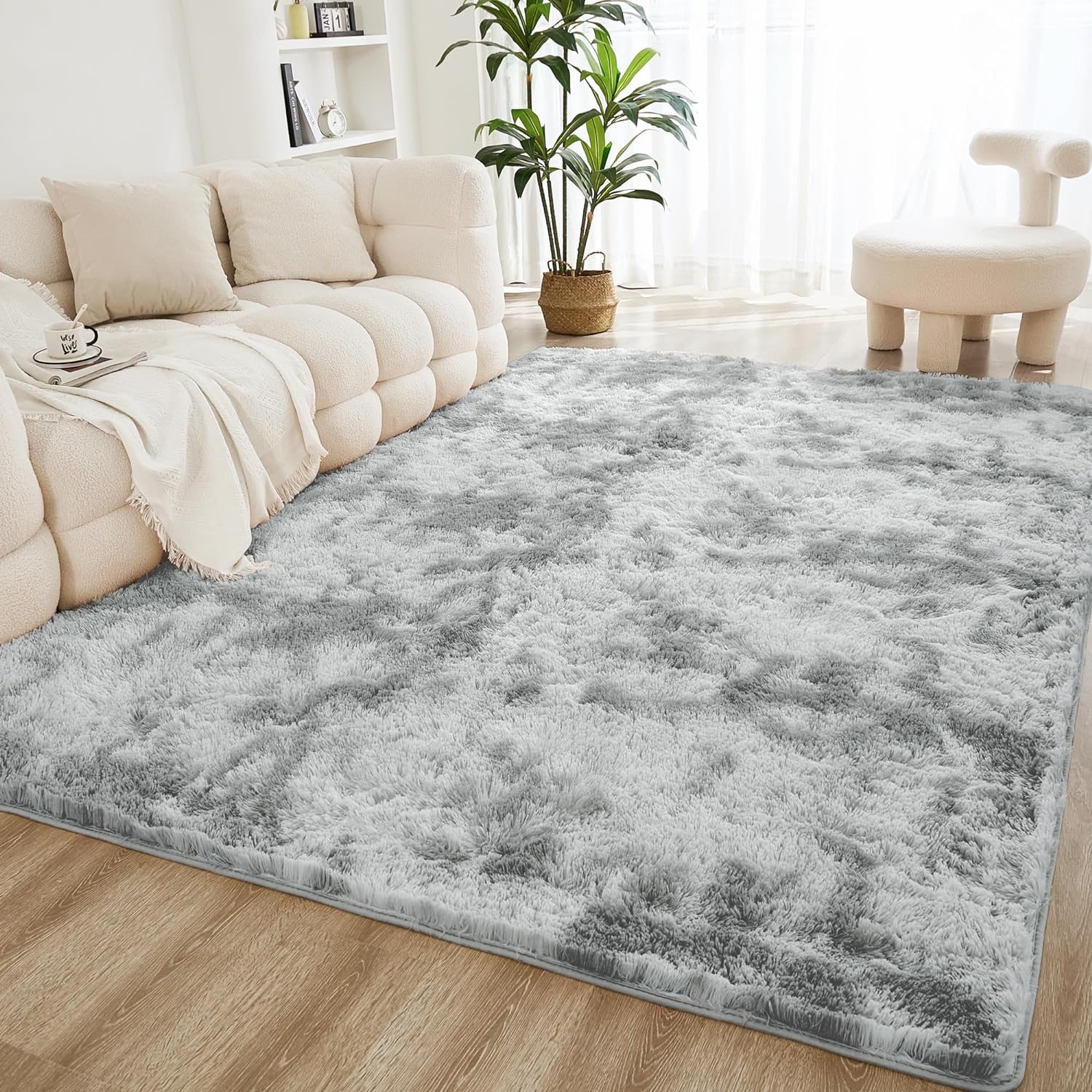 Litanika 6x9 Shag Area Rug: Soft Plush for Living Room & Bedroom