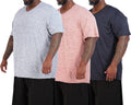 Mens Big & Tall V-Neck Dry-Fit T-Shirt 3 Pack - Tall Sizes