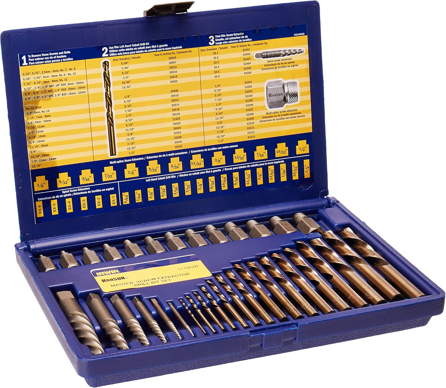IRWIN Tools Screw Extractor and Drill Bit Set for Easy Removal