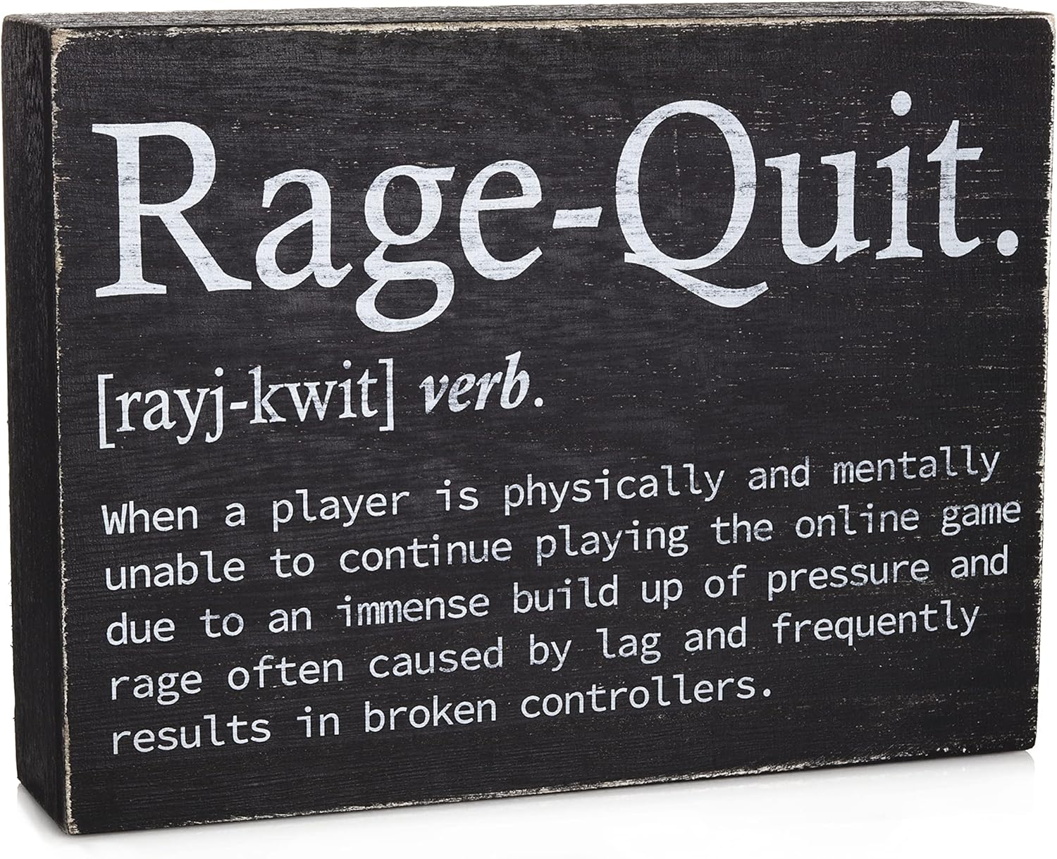 Rage Quit Wall Art for Gamer Room