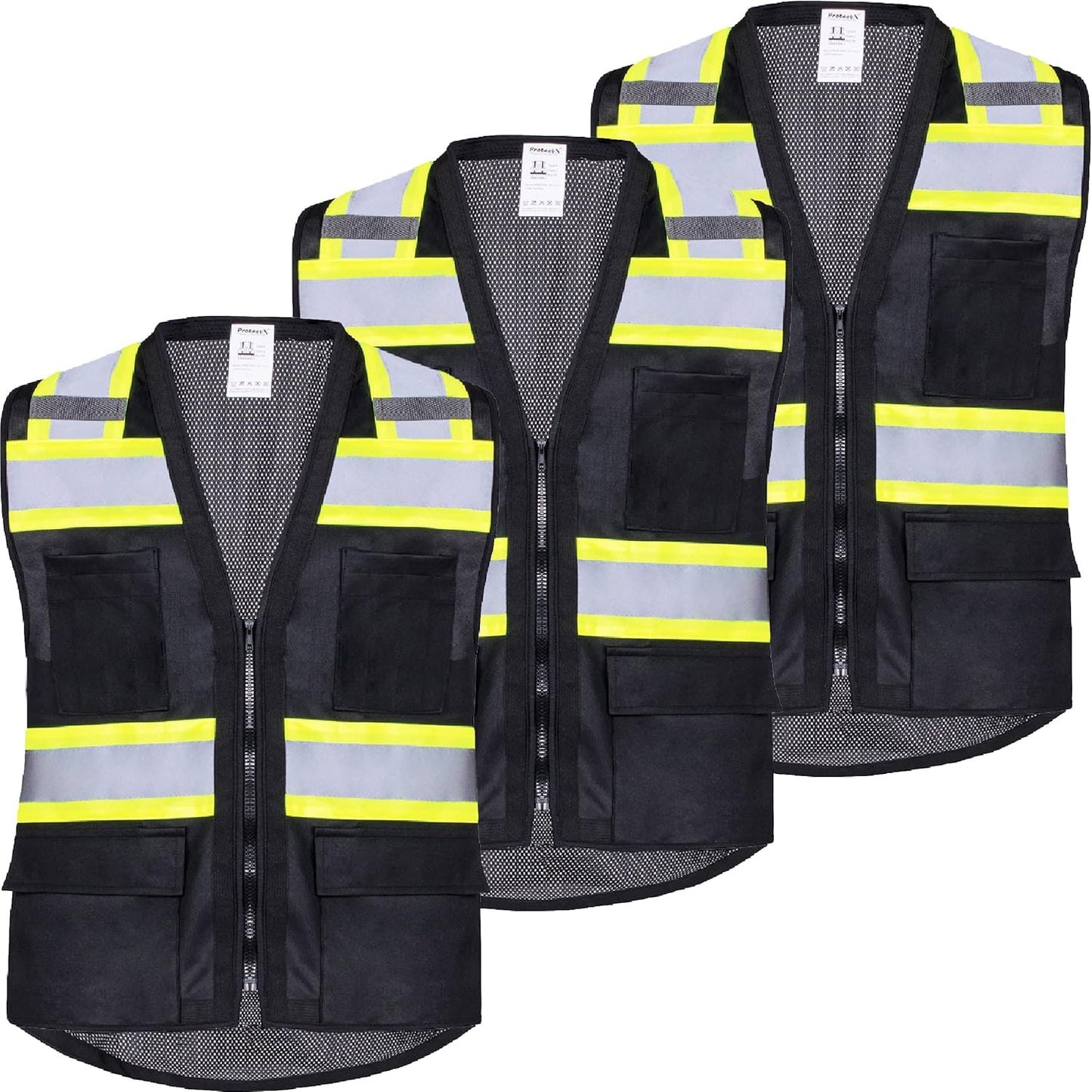 ProtectX High Visibility Safety Vest for Men Women Class 2