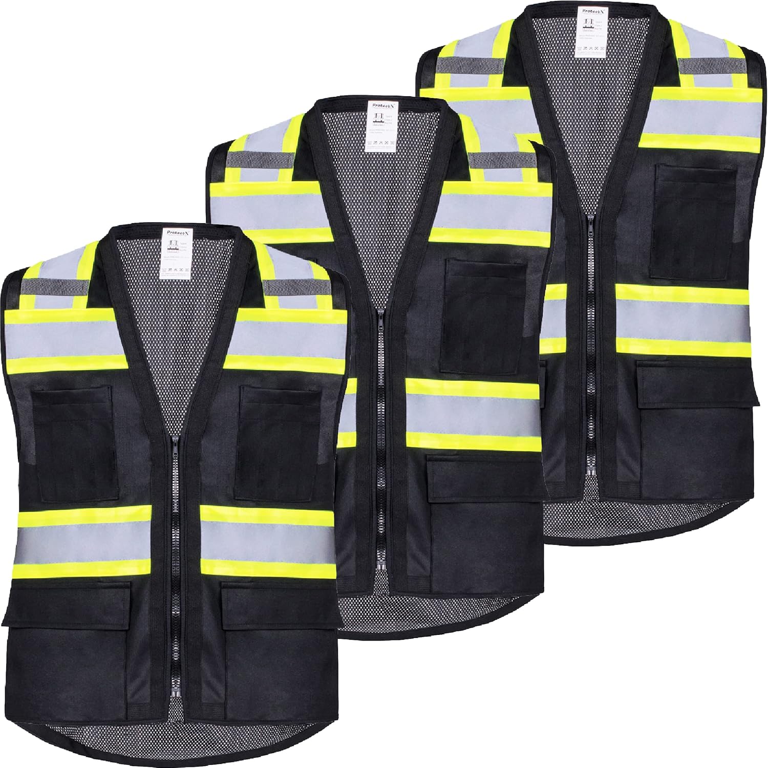 ProtectX High Visibility Safety Vest for Men Women Class 2