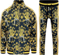 G-Style USA Men's Tiger Pattern Tracksuit Set - Retro Look and Comfort