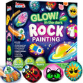 Glow in the Dark Rock Painting Kit - Creative Craft Set for Kids
