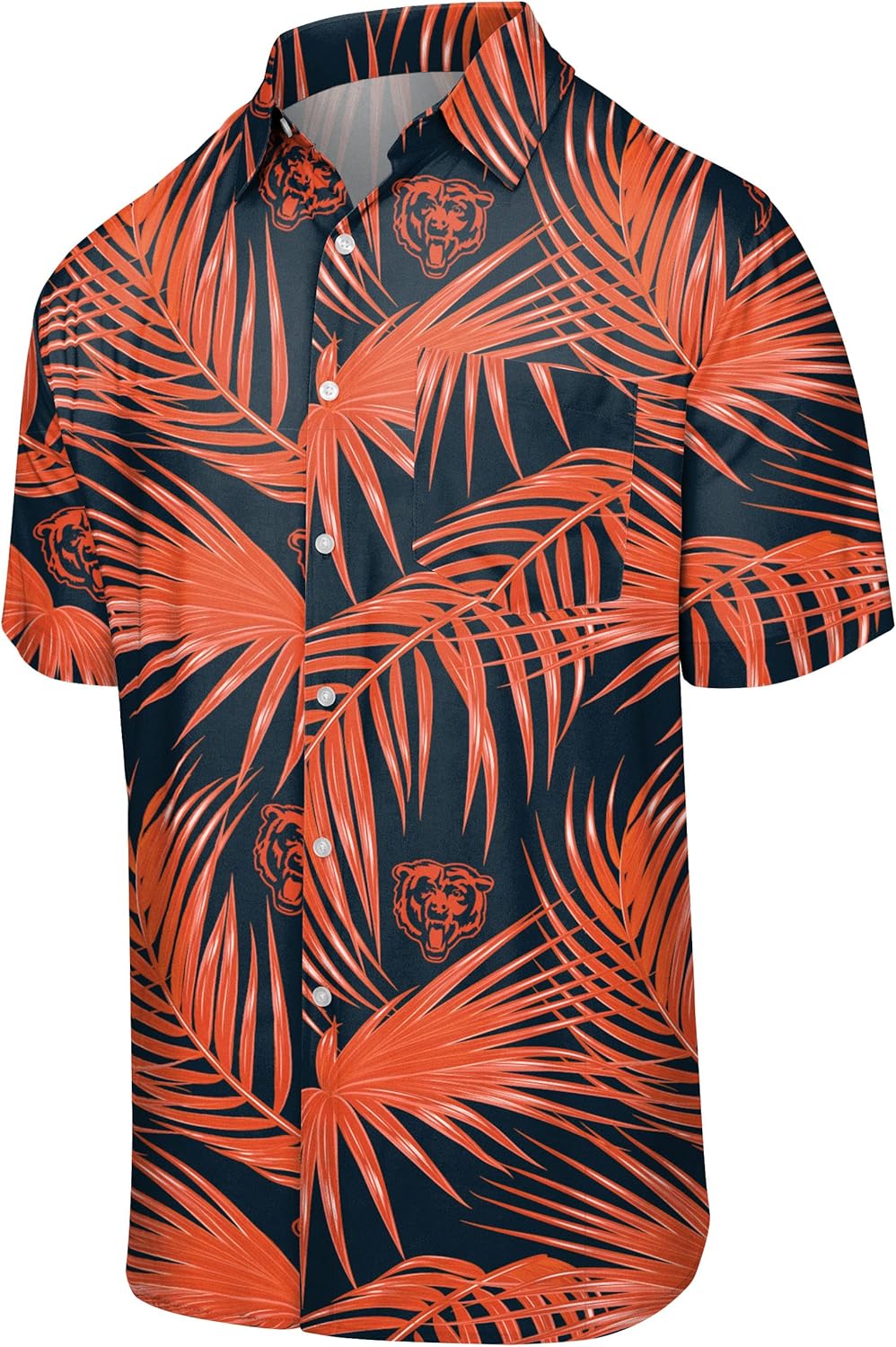 FOCO NFL Team Logo Floral Aloha Tropical Button Up Shirt Review