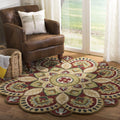 SAFAVIEH Novelty Collection 3 ft Round Rug - Durable Wool Accent