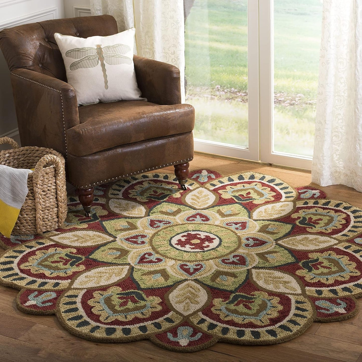 SAFAVIEH Novelty Collection Area Rug - Handmade Boho Floral