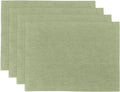 Pure Linen Chambray Olive Placemats Set of 4 - Athena