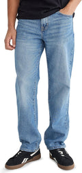 Mens Loose Straight Jean in Medium Wash - Relaxed TENCEL Fit