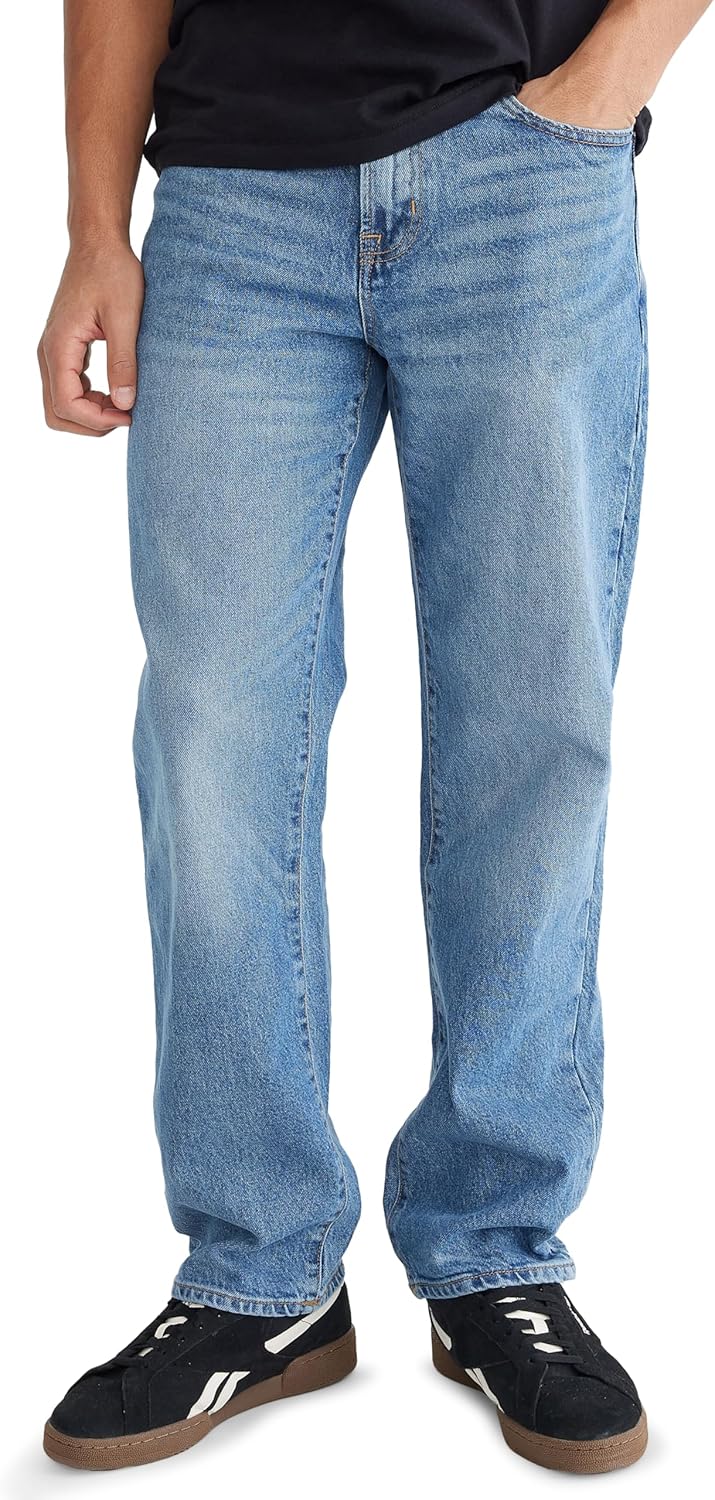 AEROPOSTALE Mens Loose Straight Jean for Ultimate Comfort