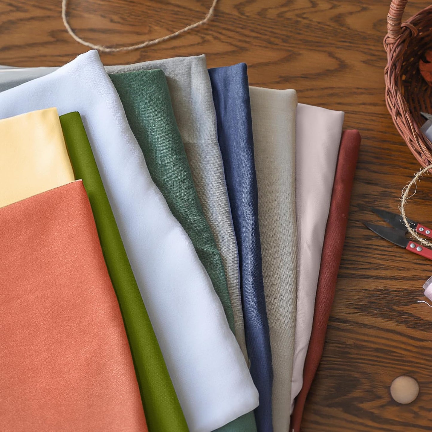 100% Nature Pure Linen Fabric for Sewing and Craft Projects