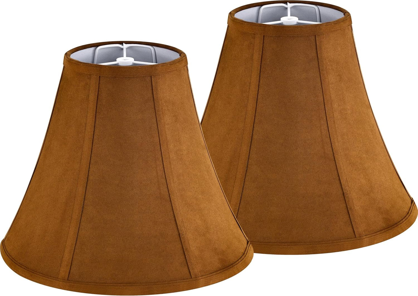 Fabric Bell Lamp Shades Set of 2 for Table and Bedside Lamps
