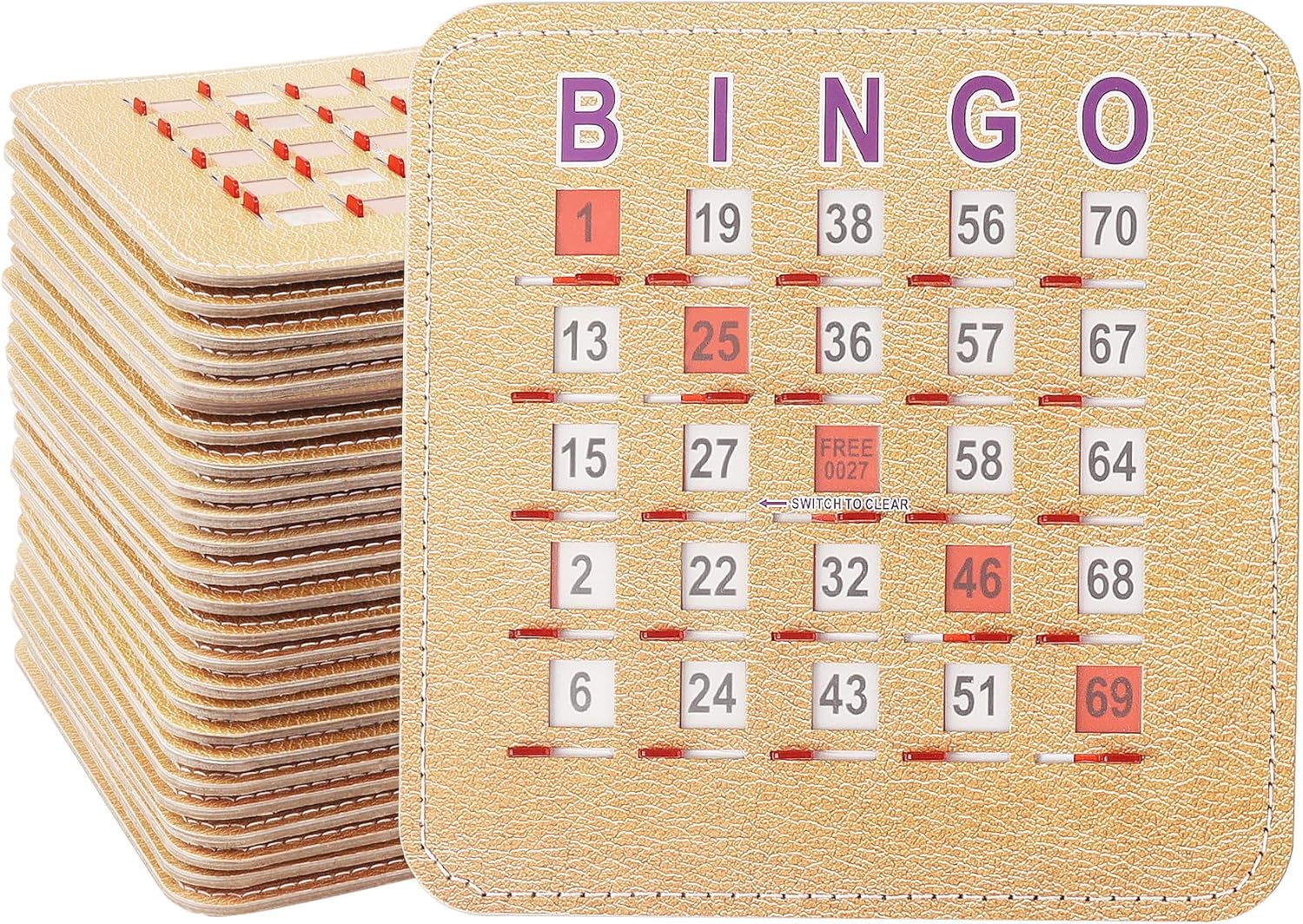5Ply Stitched Shutter Bingo Cards for Fun Game Nights