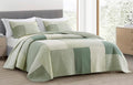 Chezmoi Collection Elm 3-Piece Chic Patchwork Quilt Set - Super King