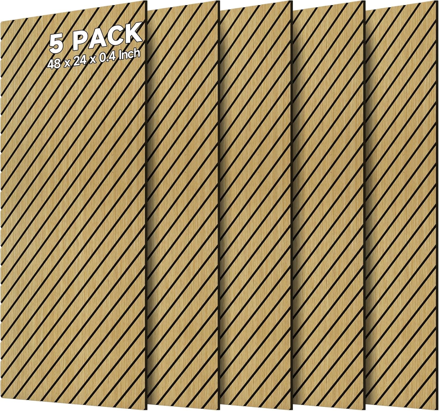 Art Acoustic Panels for Wall - 5 Pack Sound Absorbing Panels