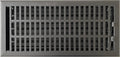 6x14 in Floor Vent Cover - Modern Textured Black Heavy Duty