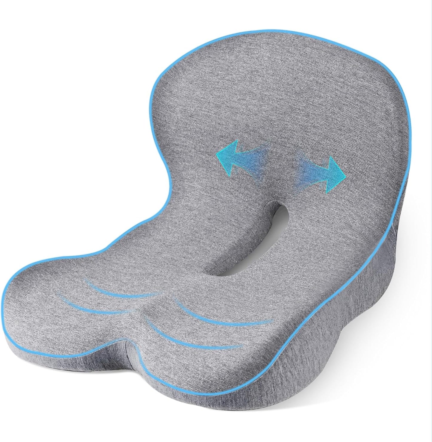 Trucker Seat Cushions for Long Sitting with Lumbar Support