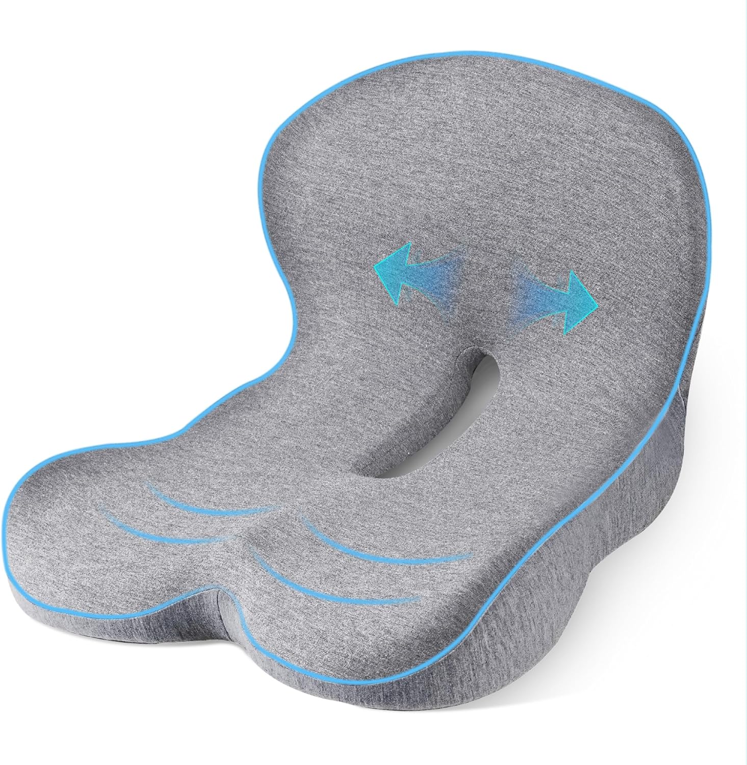 Trucker Seat Cushions for Long Sitting with Lumbar Support