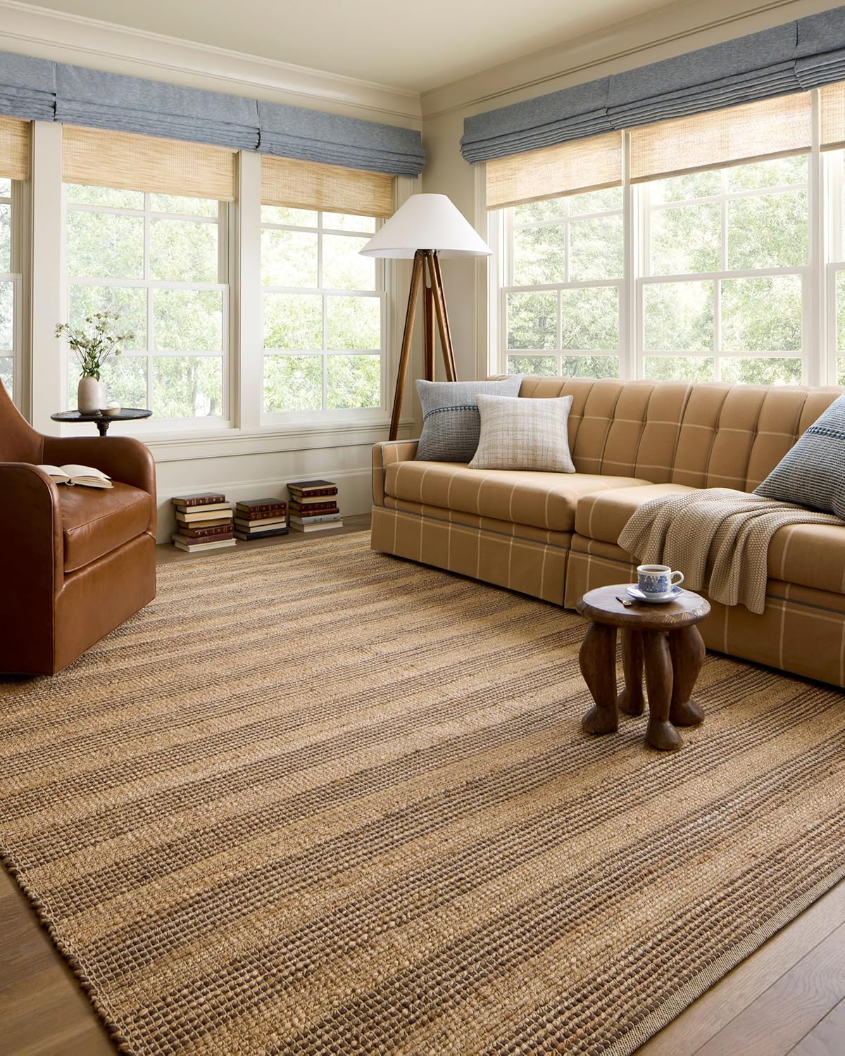 Handwoven Jute and Cotton Area Rug from Chris Loves Julia