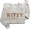 Floral Bride Sweatshirt - Mrs. Wifey Gift