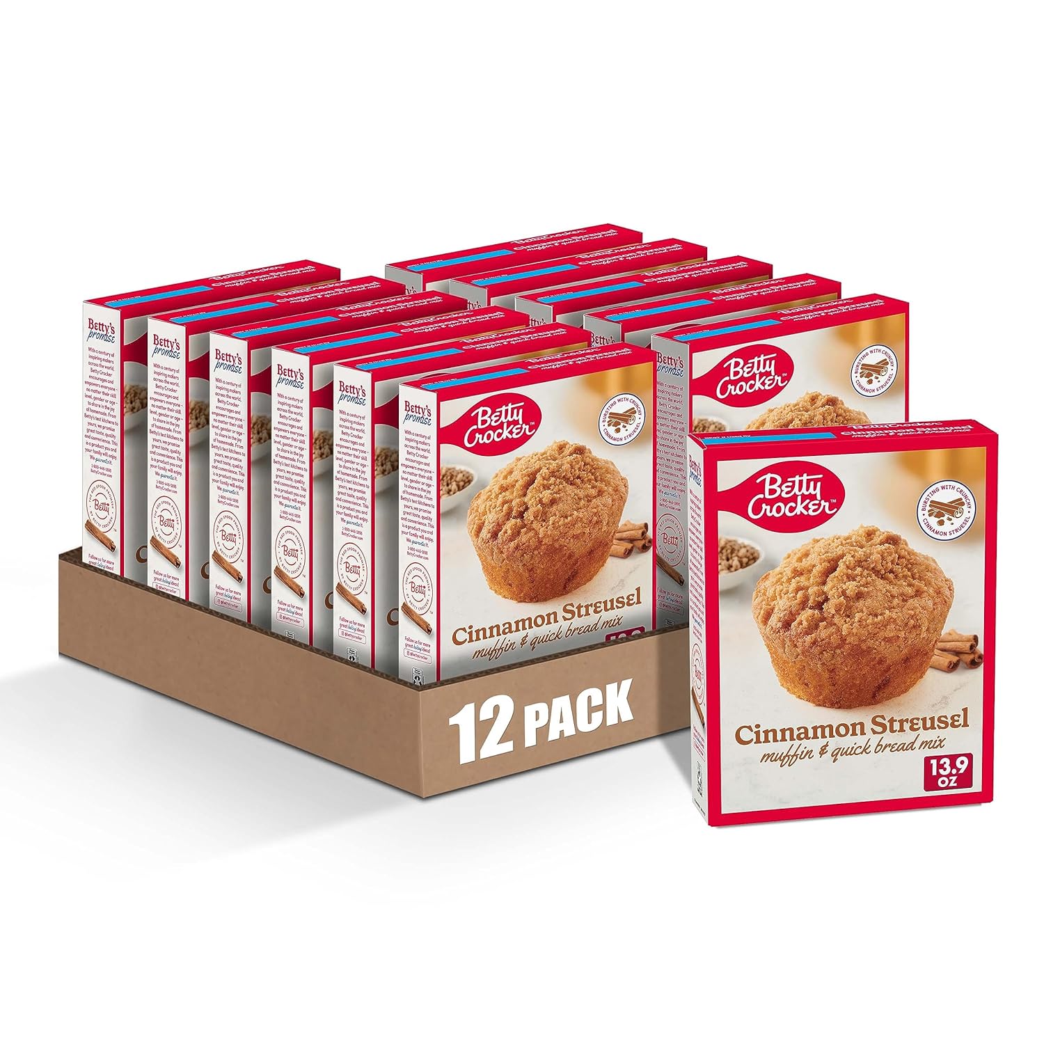 Betty Crocker Cinnamon Streusel Muffin Mix for Quick Baking