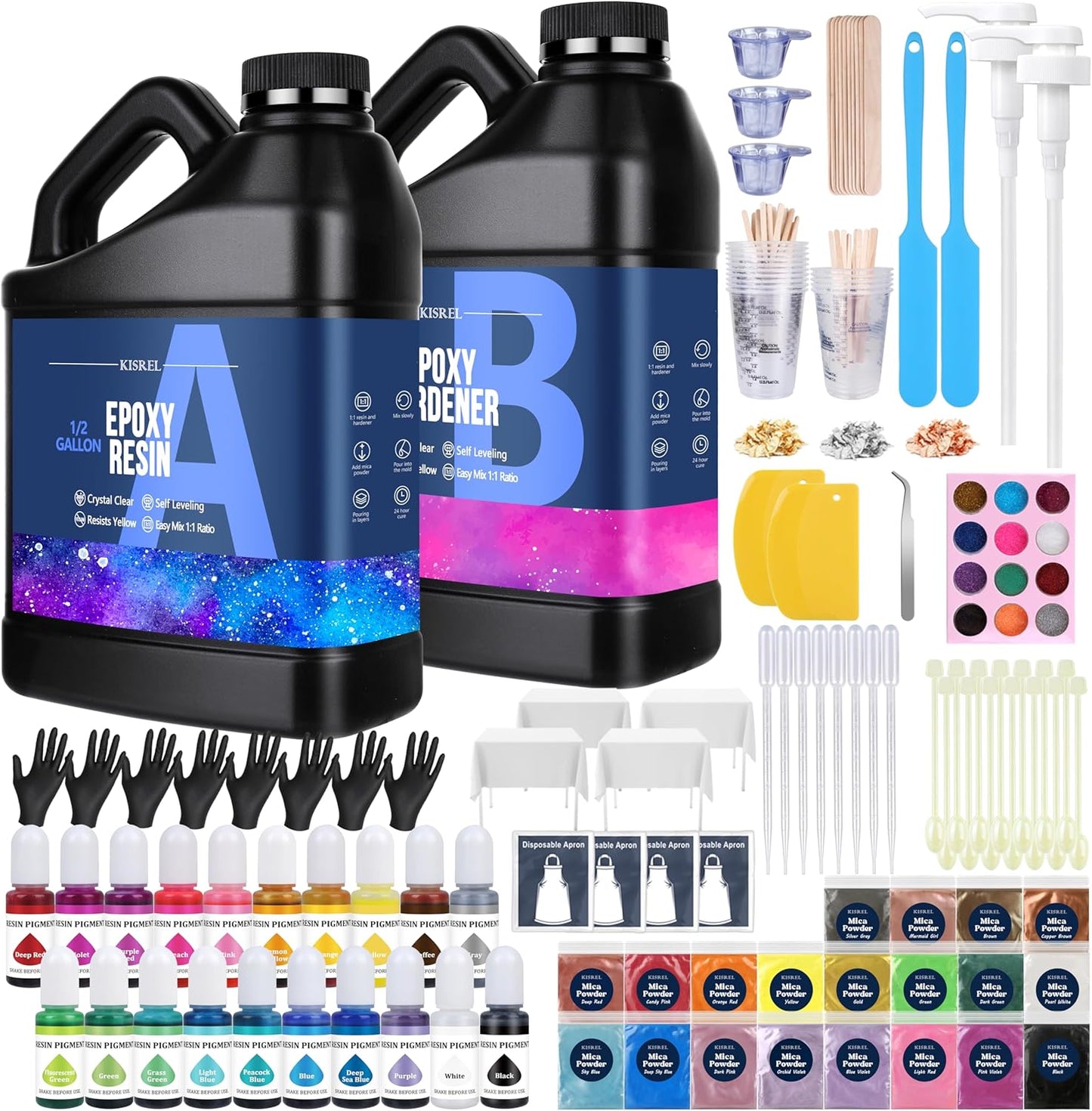 KISREL Epoxy Resin Kit for Art Crafts and Jewelry Making