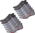 u&i Men's Performance Cushion Cotton Low Cut Ankle Socks - 12-Pack