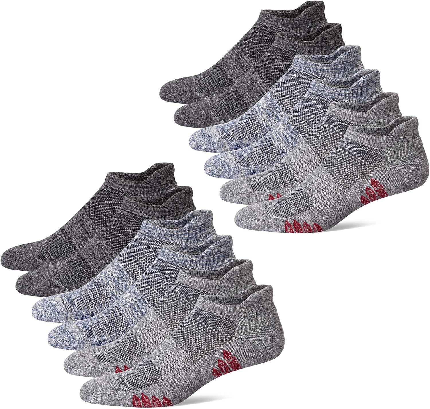u&i Men's Performance Cushion Cotton Low Cut Athletic Socks