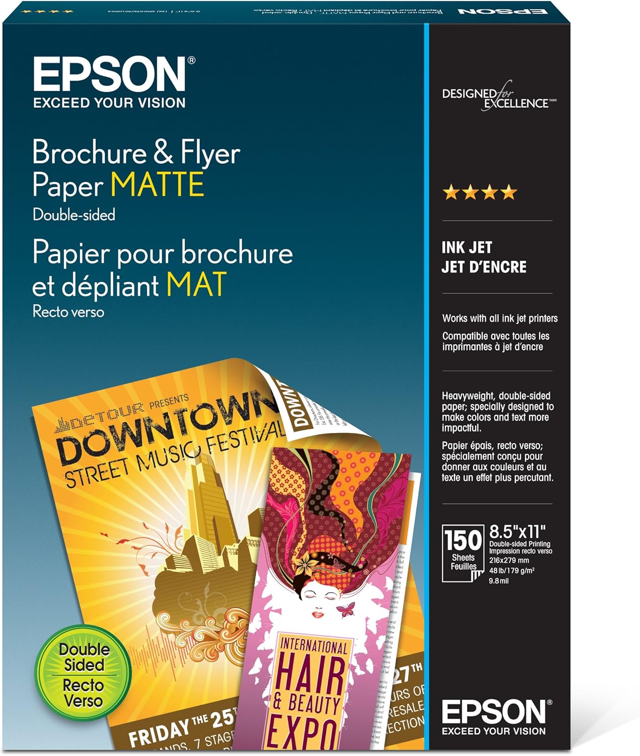 Epson Brochure and Flyer Paper Matte Double-Sided for Impactful Prints