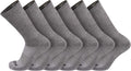 TCK Moisture Wicking Work Crew Socks - Cushioned Stay-Put Fit