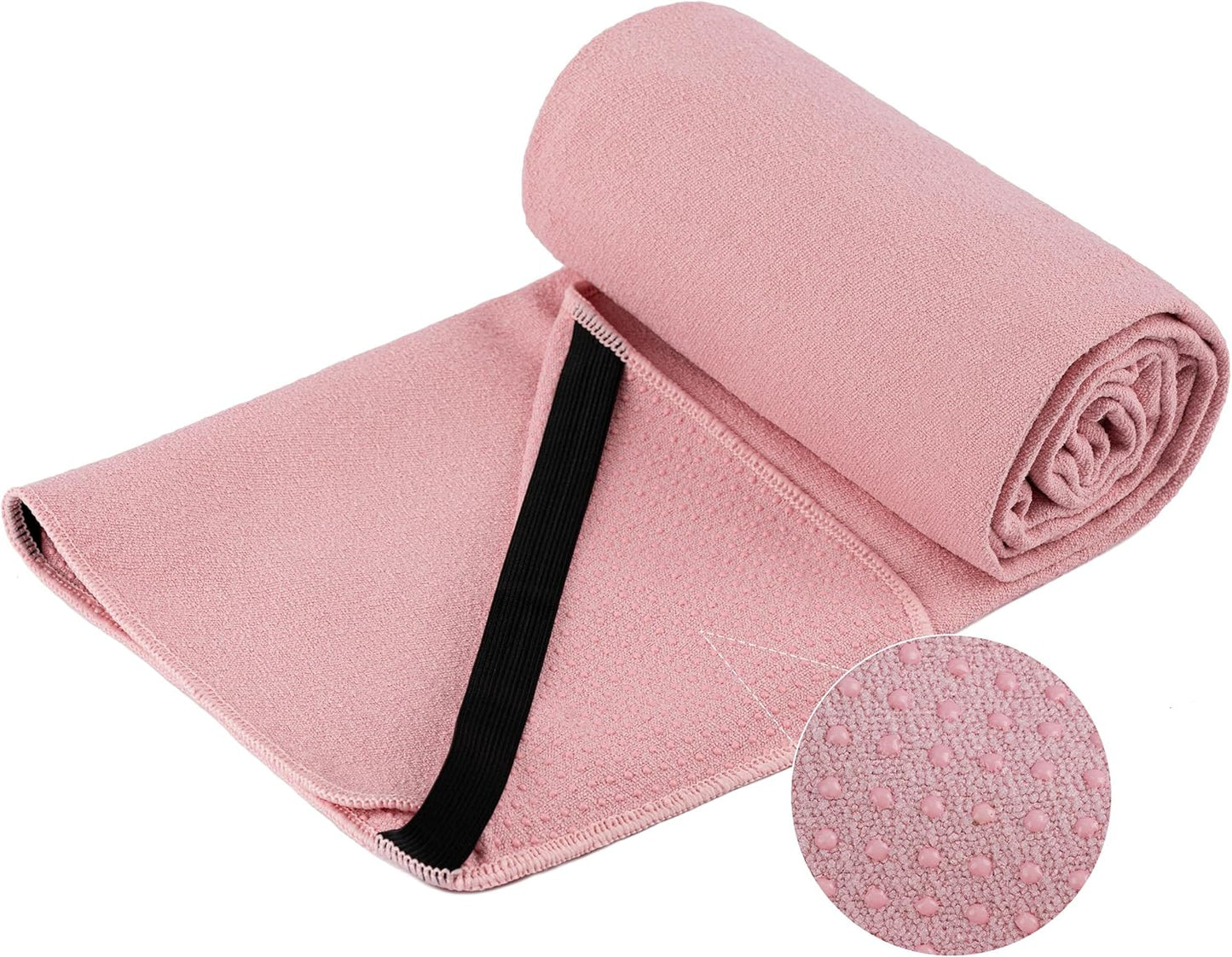 Non-Slip Hot Yoga Towel Mat ~ Secure Grip & Fit