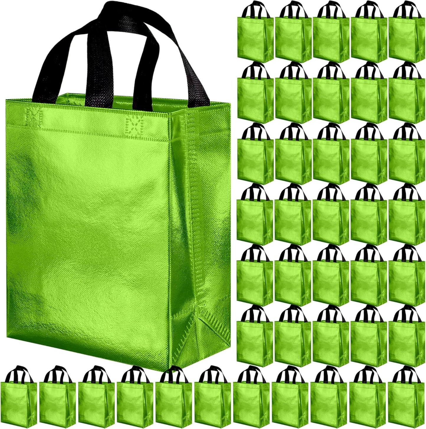 BLEWINDZ 100 Medium Reusable Gift Bags - Perfect for Parties