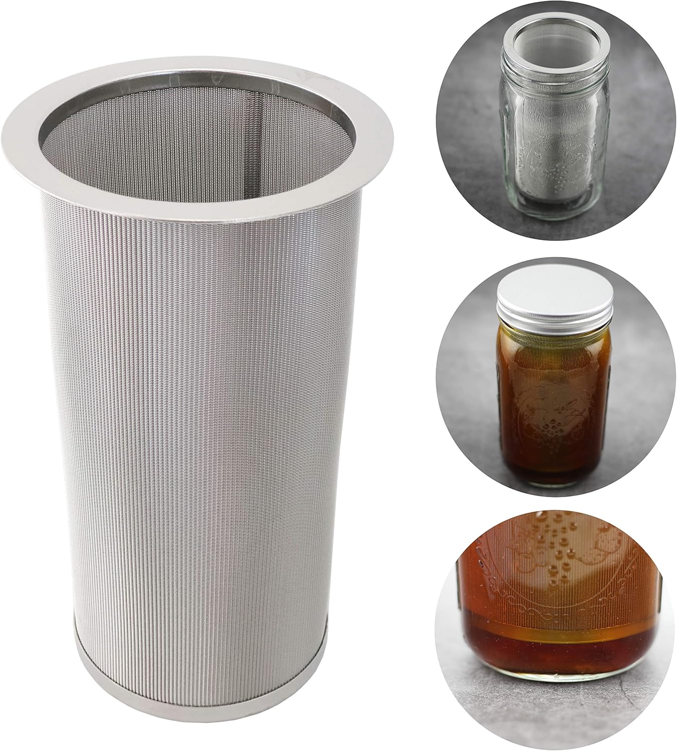 iAesthete Cold Brew Filter: Ultra Fine Mesh, All-in-One Infuser