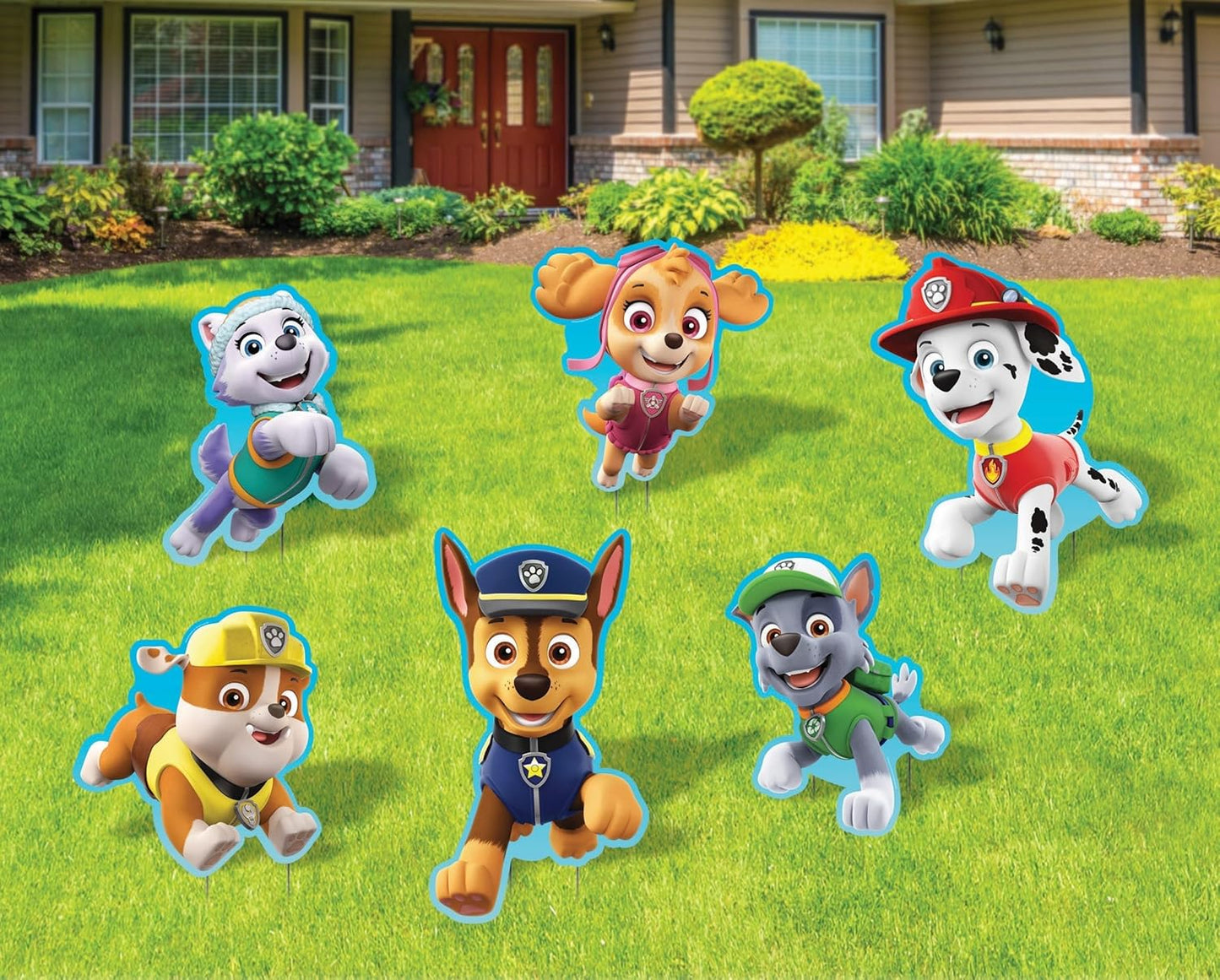 Paw Patrol Yard Signs with Metal Stakes for Outdoor Fun