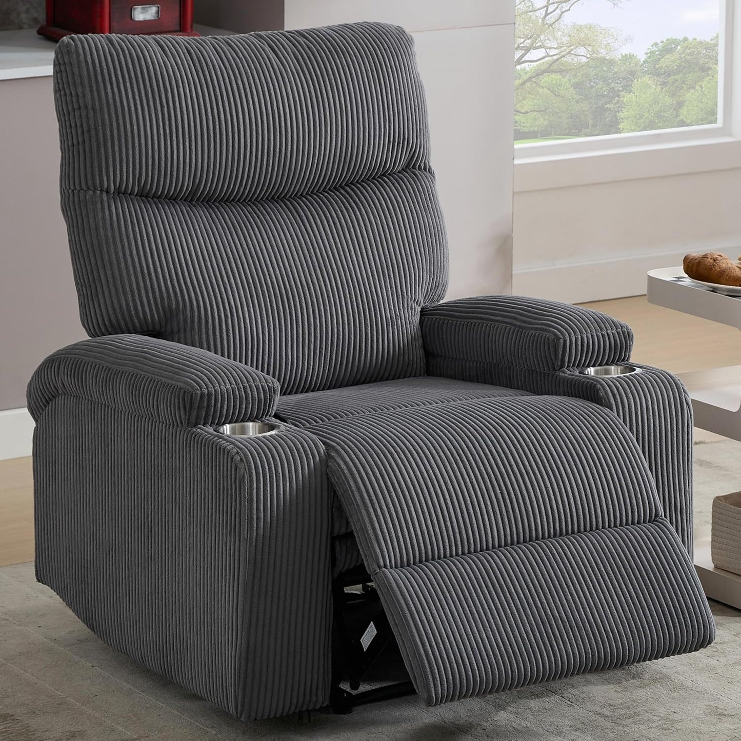 Oversized Manual Recliner - 3 Comfortable Positions