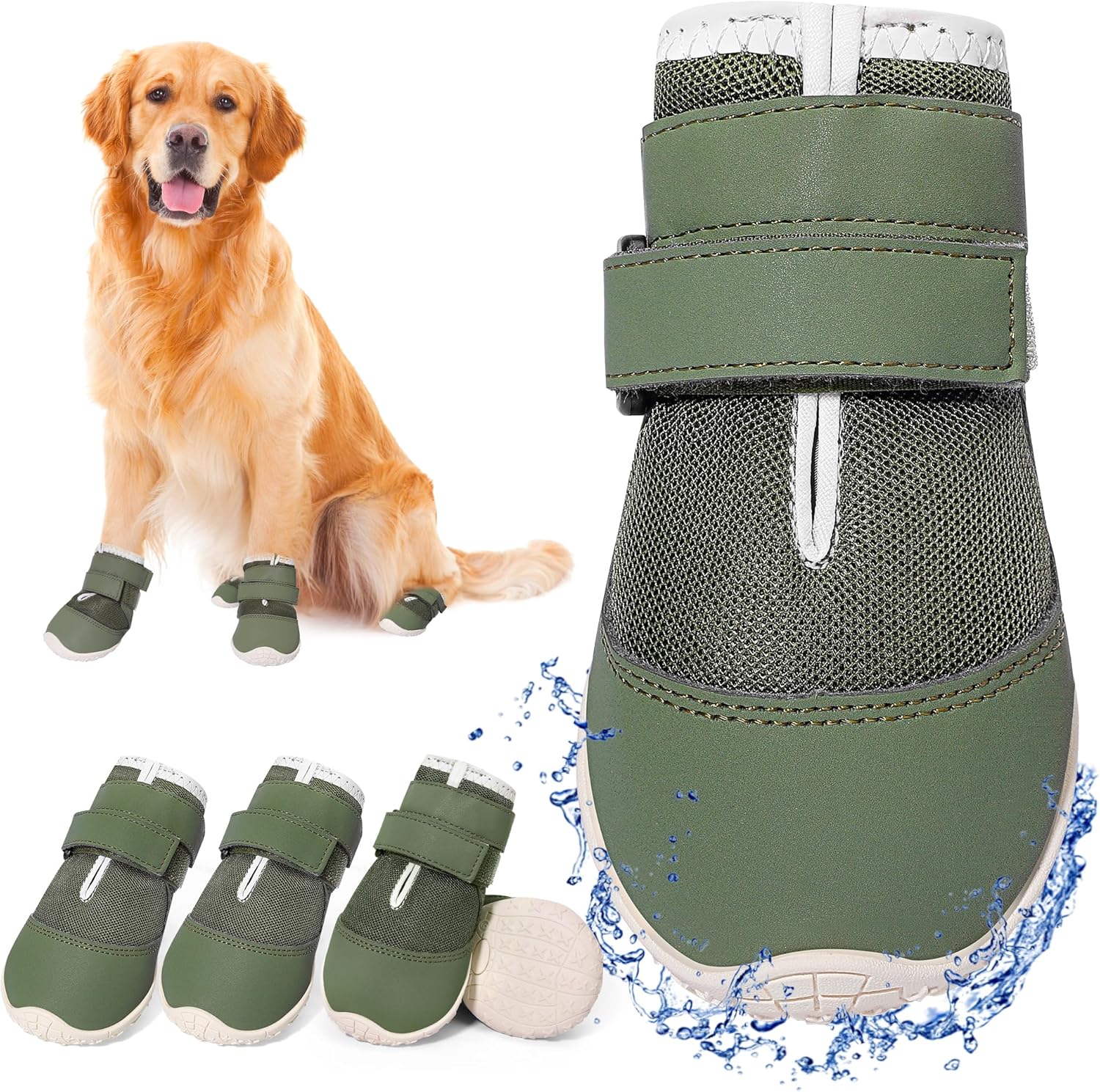 DcOaGt Dog Shoes Breathable Booties for All Seasons Outdoor Use